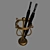 Sleek Umbrella Rack 3D model small image 1