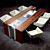 Elegant Poggenpohl Dining Table 3D model small image 1