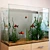 Aquarium with Fish, Water, and Algae 3D model small image 1