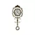 Elegant Wrought Iron Pendulum Clock 3D model small image 1