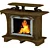 - Title: Art Nouveau Carved Fireplace 3D model small image 1