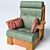 Elegant Comfort Armchair 3D model small image 1