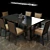 Salon-Inspired Dining Table: Exquisite Craftsmanship 3D model small image 1