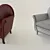 Leather Lyra Chair 3D model small image 1