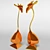 Colorful Glass Giraffe Figurines 3D model small image 1