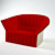 Modernistic Armchair: Ligne Roset Moel 3D model small image 1