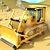 Chelyabinsk-made Bulldozer B10M 3D model small image 1