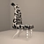 Elegant Modenese Chair with Ornate Legs 3D model small image 1