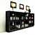 Modern Fusion Bookshelf with Accessories 3D model small image 1