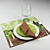 Elegant Dining Essentials 3D model small image 1