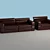 3D Sofa and Armchair Bundle 3D model small image 1