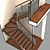 Elegant Spiral Staircase 3D model small image 1