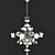 Elegant Crystal Chandelier 3D model small image 1