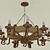 Title: Rustic Taverna Chandelier 3D model small image 1