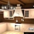 Complete Kitchen Interior: Cabinets, Bar Counter, Chairs 3D model small image 1