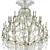 Elegant Bronze Chandelier 3D model small image 1