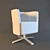 Italian Inspired Desk Chair 3D model small image 1