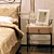 Modern Melvil Bedside Table 3D model small image 1