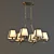 Elegant Crystal Chandelier 3D model small image 1