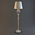 Elegant Gold Crystal Floor Lamp 3D model small image 1