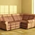 Soft Angle Sofa H - Comfy and Stylish 3D model small image 1