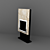 Title: Sleek Textured Fireplace 3D model small image 1