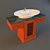 Elegant Villeroy Boch Wash Basin 3D model small image 1