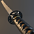 Sleek Samurai Sword 3D model small image 1