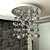 Crystal Elegance Chandelier 3D model small image 1