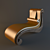 Elegant Leather Armchair: 780x1800x1135 3D model small image 1