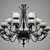 Ipe Cavalli 18-Light Visionnaire Chandelier 3D model small image 1