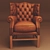 Vintage Chesterfield Sofa 3D model small image 1