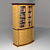 Elegant Venetian Glass Cabinet 3D model small image 1