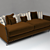 Elegant Victoria Classic Sofa 3D model small image 1