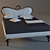 Luxurious Romeo Bed with Swarovski Crystal Accents 3D model small image 1