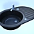 GROHE Black Washing Basin 3D model small image 1