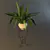 Handcrafted Flower on Textured Stand 3D model small image 1