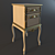 Classic Textured Commode 3D model small image 1