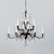 Glamour Crystal Laurel Chandelier 3D model small image 1