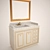 Elegant Lineatre Canova Bathroom Furniture 3D model small image 1