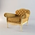 Elegant Armchair Topolino 3D model small image 1