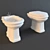 ARTCERAM Hermitage Bidet & Toilet 3D model small image 1