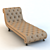 Sleek Formfitting Sofa 3D model small image 1