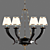 Elegant Crystal Chandelier 3D model small image 1