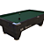 Classic 8 Ball Pool Table 3D model small image 1