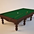 Classic Billiard Table 3D model small image 1