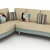 Nicole Sofa: Sleek & Stylish 3D model small image 1