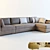 Luxurious Tudor Balmoral Sofa 3D model small image 1