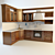 Elegant FERENZE Kitchen 3D model small image 1