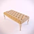 Elegant Velvet Ottoman 3D model small image 1